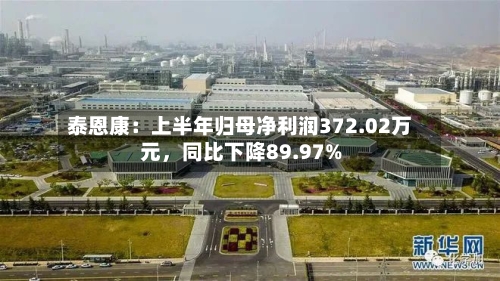 泰恩康：上半年归母净利润372.02万元，同比下降89.97%-第2张图片