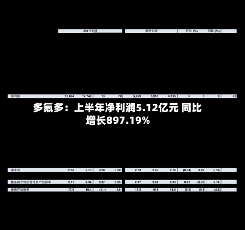 多氟多：上半年净利润5.12亿元 同比增长897.19%-第2张图片