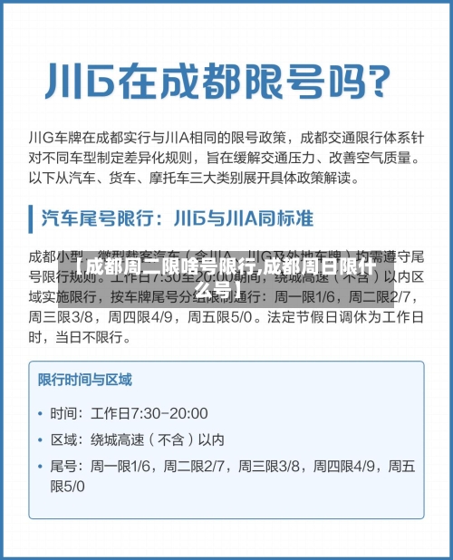 【成都周二限啥号限行,成都周日限什么号】-第2张图片