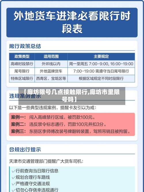 【廊坊限号几点接触限行,廊坊市里限号吗】-第2张图片