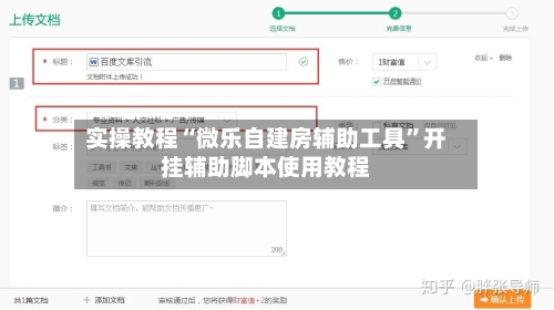 实操教程“微乐自建房辅助工具”开挂辅助脚本使用教程-第2张图片