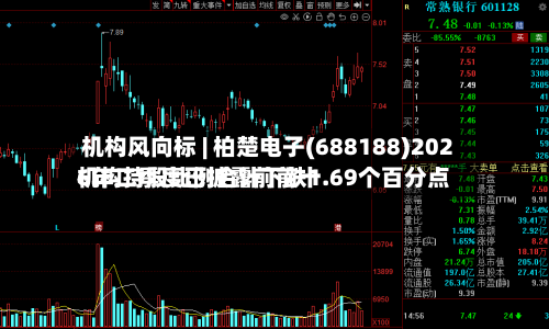 机构风向标 | 柏楚电子(688188)2026年二季度已披露前前十机构持股比例合计下跌1.69个百分点