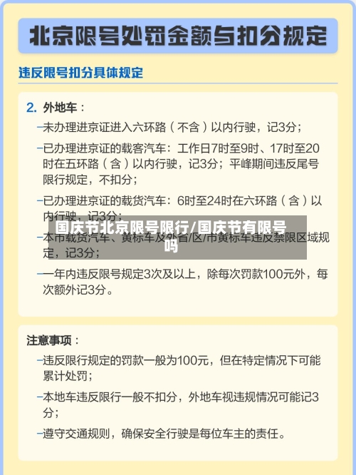 国庆节北京限号限行/国庆节有限号吗-第3张图片
