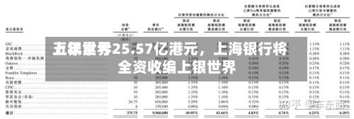 上银世界五年累亏25.57亿港元，上海银行将全资收编上银世界-第2张图片