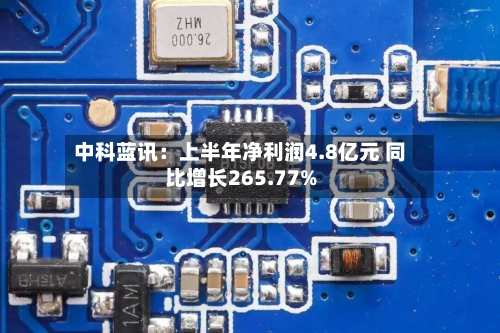 中科蓝讯：上半年净利润4.8亿元 同比增长265.77%