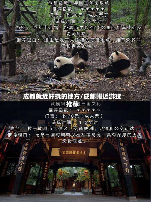 成都就近好玩的地方/成都附近游玩推荐