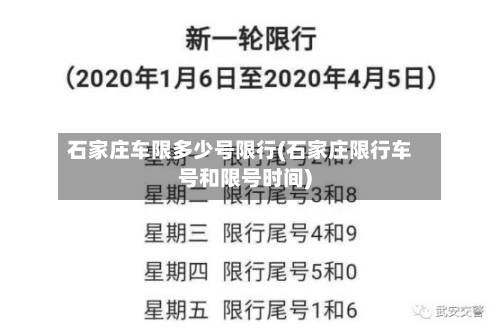 石家庄车限多少号限行(石家庄限行车号和限号时间)-第2张图片