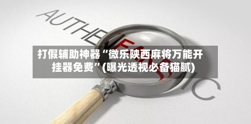 打假辅助神器“微乐陕西麻将万能开挂器免费	”(曝光透视必备猫腻)-第2张图片