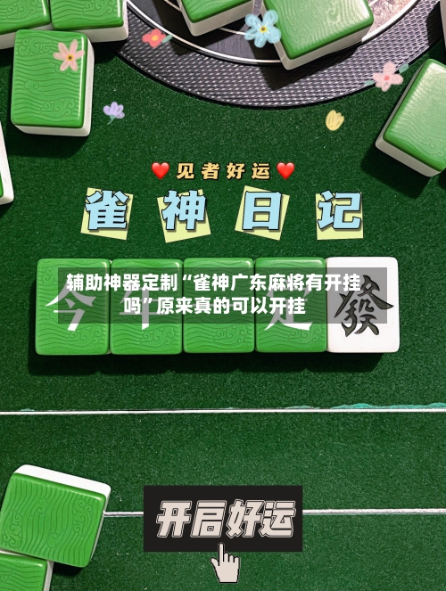 辅助神器定制“雀神广东麻将有开挂吗”原来真的可以开挂-第2张图片