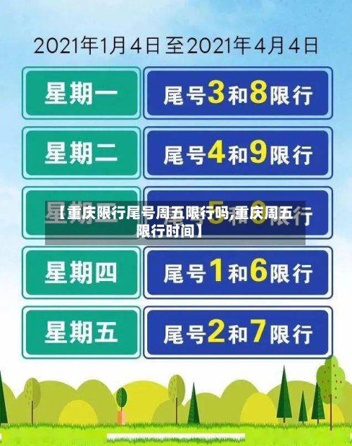【重庆限行尾号周五限行吗,重庆周五限行时间】-第3张图片
