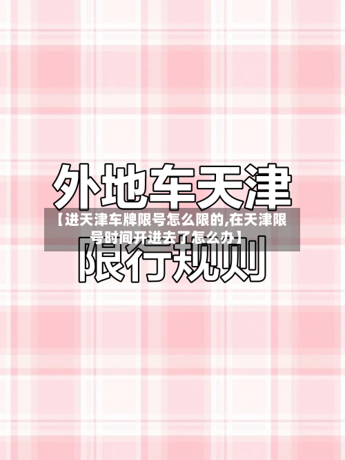 【进天津车牌限号怎么限的,在天津限号时间开进去了怎么办】