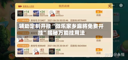 辅助定制开挂“微乐家乡麻将免费开挂”揭秘万能挂用法-第2张图片
