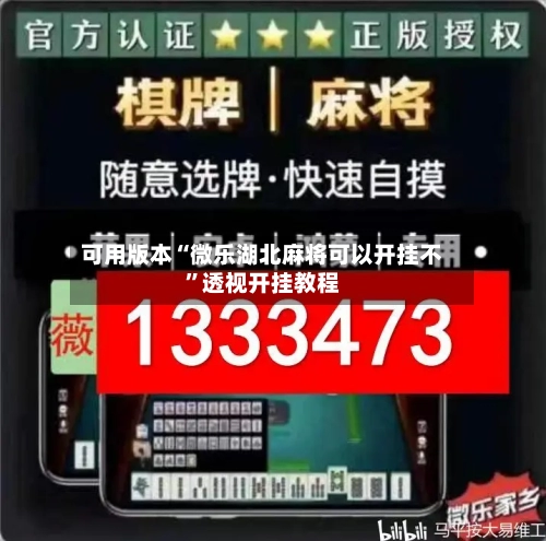 可用版本“微乐湖北麻将可以开挂不”透视开挂教程-第1张图片