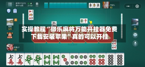 实操教程“微乐麻将万能开挂器免费下载安装苹果”真的可以开挂-第3张图片