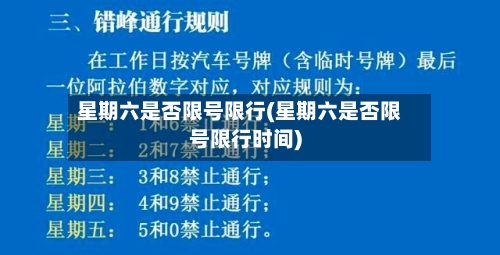 星期六是否限号限行(星期六是否限号限行时间)