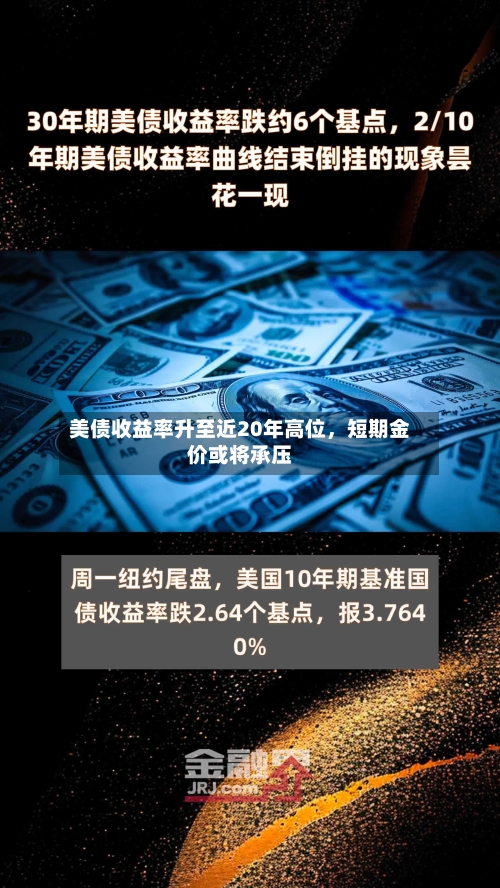 美债收益率升至近20年高位	，短期金价或将承压-第1张图片