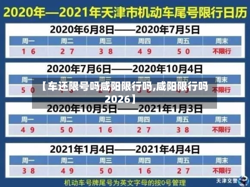 【车还限号吗咸阳限行吗,咸阳限行吗2026】-第2张图片