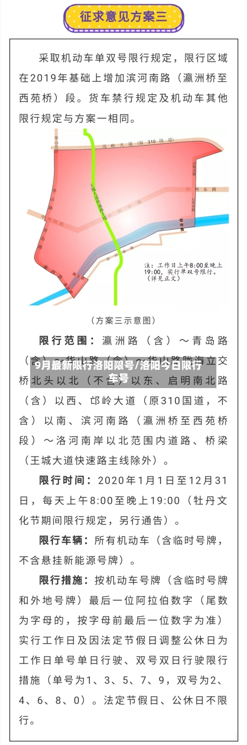 9月最新限行洛阳限号/洛阳今日限行车号