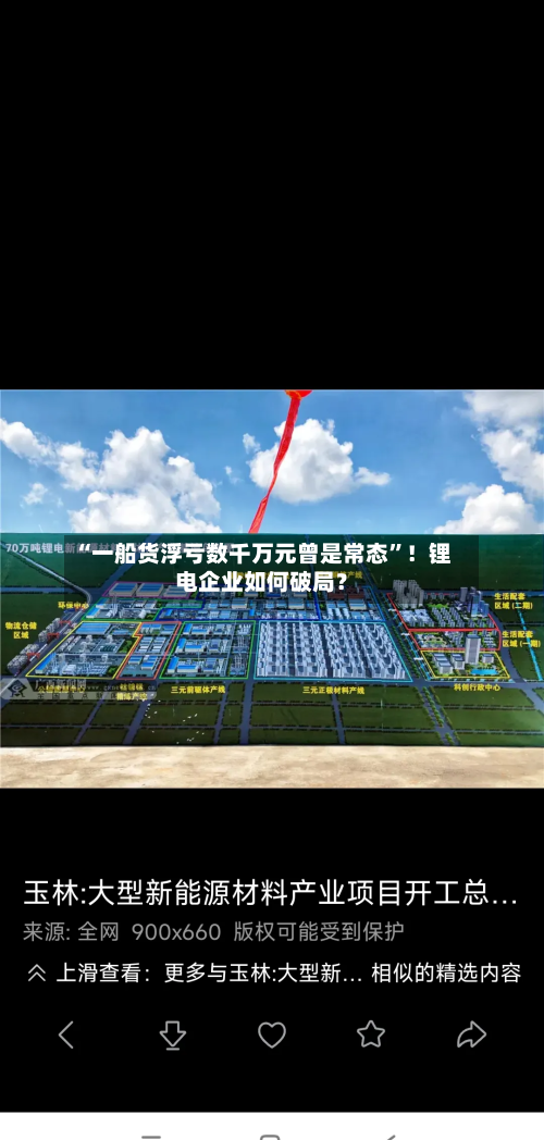 “一船货浮亏数千万元曾是常态	”！锂电企业如何破局？-第1张图片
