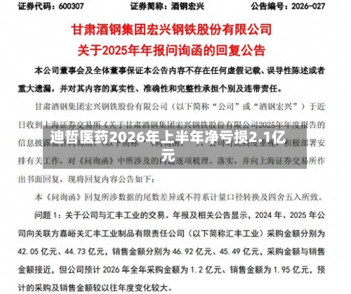 迪哲医药2026年上半年净亏损2.1亿元-第2张图片