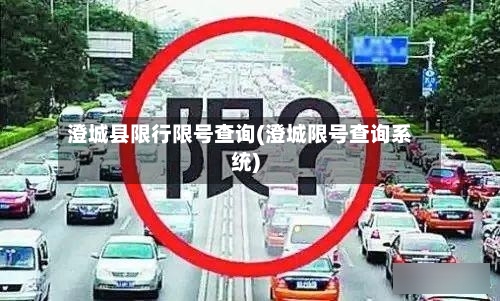 澄城县限行限号查询(澄城限号查询系统)-第2张图片