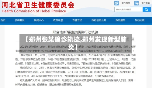 【郑州张某确诊轨迹,郑州发现新型肺炎】-第3张图片
