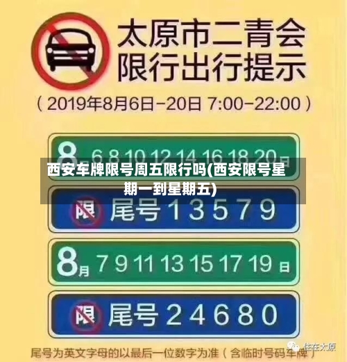 西安车牌限号周五限行吗(西安限号星期一到星期五)-第2张图片