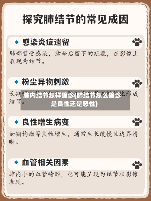 肺内结节怎样确诊(肺结节怎么确诊是良性还是恶性)-第2张图片