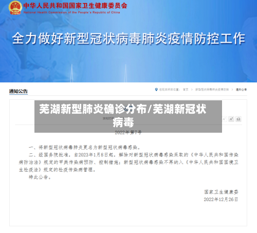 芜湖新型肺炎确诊分布/芜湖新冠状病毒