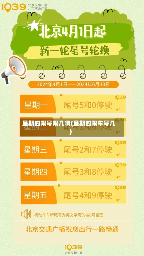 星期四限号限几啊(星期四限车号几)-第2张图片