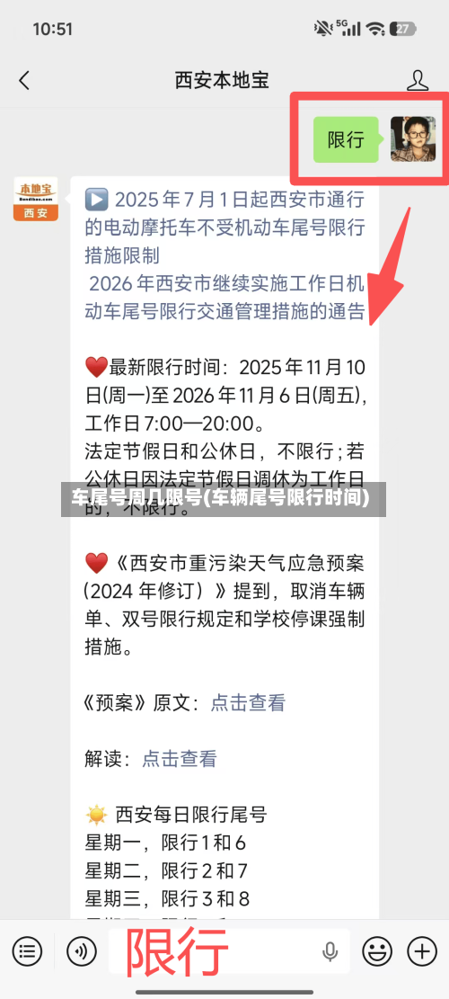 车尾号周几限号(车辆尾号限行时间)
