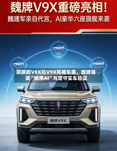 双旗舰V8X与V9X亮相车展	，魏牌强调“慎用AI”与坚守实车验证-第2张图片