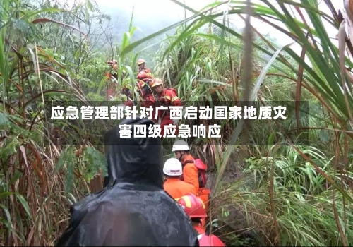 应急管理部针对广西启动国家地质灾害四级应急响应-第2张图片
