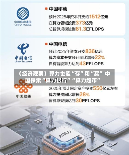 （经济观察）算力也能“存”和“买” 中国探索“算力银行”“算力超市”