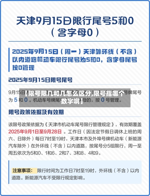 【限号限几和几怎么区分,限号指哪个数字啊】