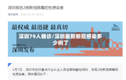 深圳79人确诊/深圳最新新冠感染多少例了