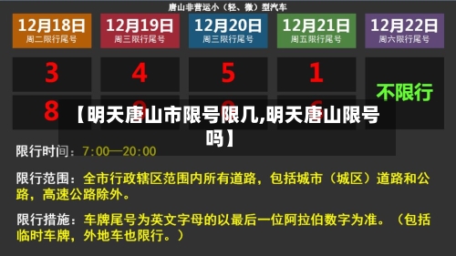【明天唐山市限号限几,明天唐山限号吗】-第2张图片