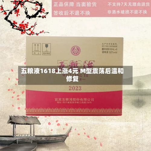 五粮液1618上涨4元 M型震荡后温和修复