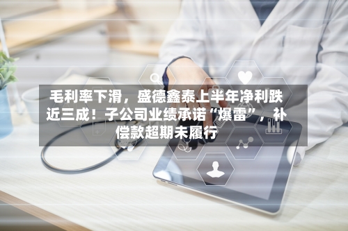 毛利率下滑，盛德鑫泰上半年净利跌近三成！子公司业绩承诺“爆雷”	，补偿款超期未履行-第2张图片