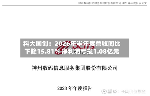 科大国创：2026年半年度营收同比下降15.81% 净利润亏损1.08亿元