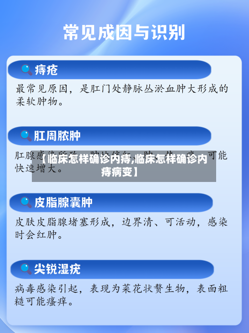 【临床怎样确诊内痔,临床怎样确诊内痔病变】-第2张图片