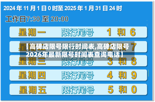 【高碑店限号限行时间表,高碑店限号2026年最新限号时间表查询电话】-第3张图片