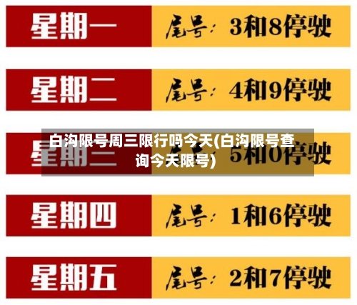 白沟限号周三限行吗今天(白沟限号查询今天限号)-第2张图片
