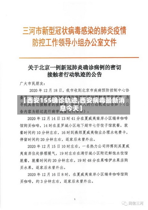 【西安155确诊轨迹,西安病毒最新消息今天】