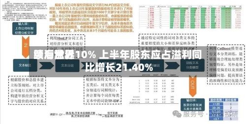 颐海世界
绩后涨近10% 上半年股东应占溢利同比增长21.40%-第1张图片