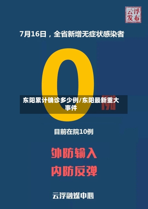 东阳累计确诊多少例/东阳最新重大事件