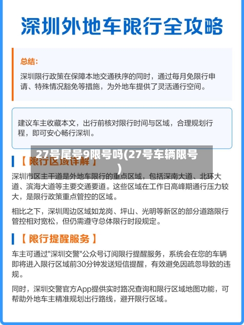 27号尾号9限号吗(27号车辆限号)-第2张图片