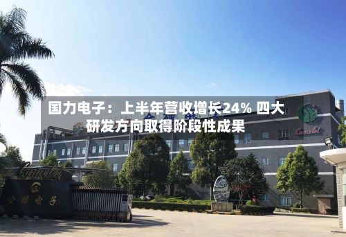 国力电子：上半年营收增长24% 四大研发方向取得阶段性成果