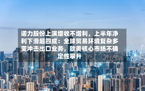 诺力股份上演增收不增利，上半年净利下滑超四成：全球贸易环境复杂多变冲击出口业务，欧美核心市场不确定性攀升-第3张图片