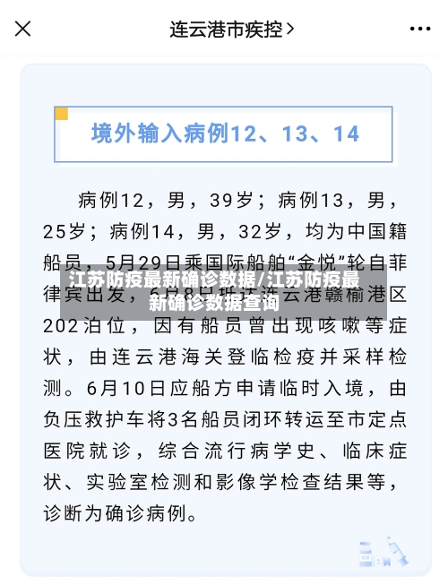 江苏防疫最新确诊数据/江苏防疫最新确诊数据查询-第2张图片